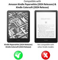 Antiglare Screen Protector (2 Pack), for Amazon Kindle Paperwhite and Colorsoft (2024 Release) - ... - Angle