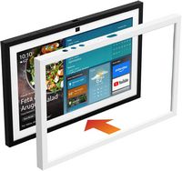 Amazon - Echo Show 21 Frame - White - Angle