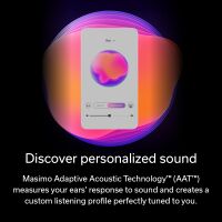 Denon - PerL Pro True Wireless Adaptive Active Noise Cancelling In-Ear Earbuds - White - Angle