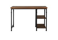 Linon Home Décor - Averill Two-Shelf Desk - Black & Ash - Angle