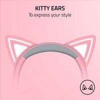 Razer - Kraken Kitty V2 Wired Gaming Headset for PC, Mac, Nintendo Switch, Steam Deck, Mobile, an... - Angle