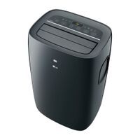 LG - 400 Sq. Ft. Smart Portable Air Conditioner - Black - Angle