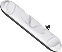 Insignia™ - Charge Station for Meta Quest 3 and 3S - White - Angle