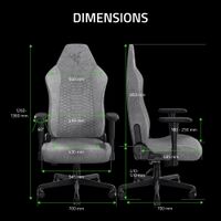 Razer - Iskur V2 X Ergonomic Gaming Chair with Multi Layered Fabric - Light Gray - Angle