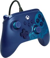 PowerA - Advantage Wired Controller for Xbox Series X|S, Xbox One, Windows - Blue Wave - Angle