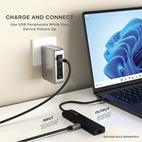 Satechi - 7-in-1 USB-C Slim Multiport Adapter w/ Ethernet, 4K HDMI, 60W USB-C, 2 USB-A, SD/Micro ... - Angle