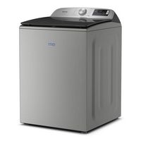 Maytag - 5.2 Cu. Ft. Smart Top Load Washer with Extra Power - Classic SIlver - Angle