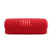 JBL - Flip 7 - Portable waterproof and drop-proof speaker - 2025 - Red - Angle