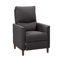 CorLiving - Alder Manual Fabric Recliner - Dark Grey - Angle