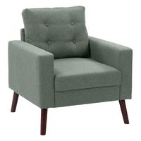 CorLiving - Elwood Tufted Accent Chair - Green - Angle