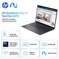 HP - OmniBook X Flip 2-in-1 - Copilot+ PC - 16