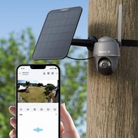 Reolink - Go Series G440 4K 8MP Solar Outdoor Wireless 4G LTE Pan Tilt Security Camera with 32GB ... - Angle