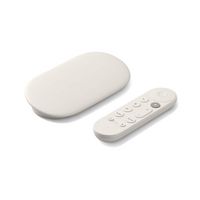 Google TV Streamer (4K) - Porcelain - Angle