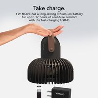 Vornado - Fly Move Rechargeable Fan - Black - Angle