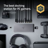 Razer - Thunderbolt 5 Dock: 11-Port Docking Station - 120Gbps Transfer - Triple 4K 144Hz or 8K 60... - Angle