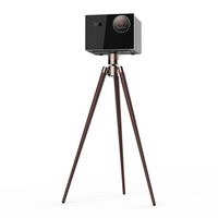 Valerion - Walnut Trip Stand Compatible with the VisionMaster and StreamMaster Series - Walnut - Angle