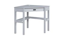 Linon Home Décor - Penrose Corner Desk With Keyboard Tray - Gray - Angle