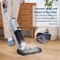 Tineco - GO H2O Steam Floor Washer - Gray - Angle