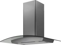 Zephyr - 30 inches - Convertible - Wall Range Hood - Black Stainless Steel - Angle