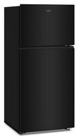 Whirlpool - 28 in. Wide 14.3 cu. ft. Top Freezer Refrigerator with Total Coverage Cooling - Black - Angle