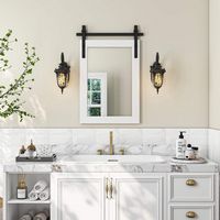 LOVMOR - Rectangle Framed Wall Bathroom Vanity Mirror Accent Mirror - 18