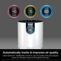 Shark - Clean Sense™ Air Purifier with Odor Neutralizer Technology, HEPA Filter, 500 sq. ft - White - Angle