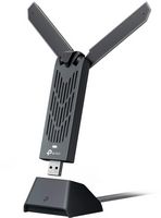 TP-Link - BE6500 Wi-Fi 7 High Gain Wireless USB Adapter - Black - Angle