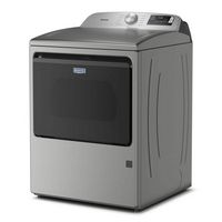 Maytag - 7.4 Cu. Ft. Smart Gas Dryer with Extra Power - Classic Silver - Angle