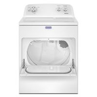 Maytag - 7.0 Cu. Ft. Top Load Electric Dryer with Wrinkle Prevent Option - White - Angle