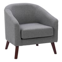 CorLiving - Elwood Modern Tub Chair - Gray - Angle