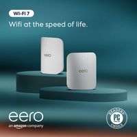 eero Pro 7 Tri-band Mesh Wifi System (2-Pack) - White - Angle
