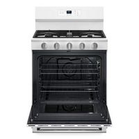 Maytag - 30-Inch Wide Gas Range With No Preheat Air Fry and Air Baking - 5.0 cu. Ft. - White - Angle
