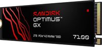 SANDISK - 2TB Optimus GX 7100 PCIe 4.0 x4 M.2 2280 NVMe SSD - Angle