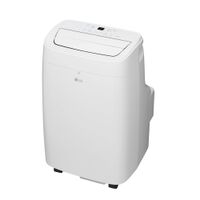 LG - 300 Sq. Ft. Smart Portable Air Conditioner 7,300 BTU - White - Angle