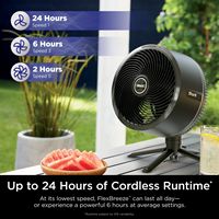 Shark - FlexBreeze Outdoor & Indoor Fan with InstaCool Misting Attachment, Cordless & Corded, Ped... - Angle