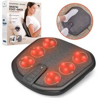 Sharper Image - Massager Foot and Back Shiatsu - Black - Angle