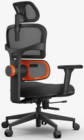 Newtral - Ergonomic High Back Mesh Office Chair with Headrest - Black - Angle