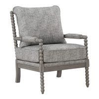 OSP Home Furnishings - Abbott Chair - Graphite - Angle