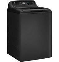 GE - 4.5 Cu. Ft. High-Efficiency Top Load Washer with Water Level Control - Diamond Gray - Angle
