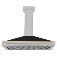 ZLINE DuraSnow - 47 inches - Convertible & Convertible - Wall Range Hood - Stainless Steel - Angle