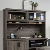 Sauder - Aspen Post Large Hutch - Pebble Pine - Angle