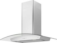 Zephyr - 30 inches - Convertible - Wall Range Hood - Stainless Steel + Glass - Angle