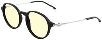 GUNNAR - Loop Computer Glasses with Blue Light Reduction, Amber Lenses - Onyx Mercury - Angle