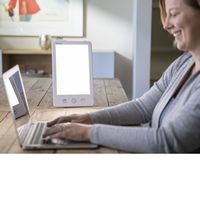 Verilux - HappyLight Luxe LED Light Therapy Lamp, 53 sq. in. Lens Size - Bright White - Angle