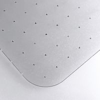 Floortex - Premium Anti-Static Lipped Vinyl Chair Mat for Carpet 45 x 53 inches - Clear - Angle