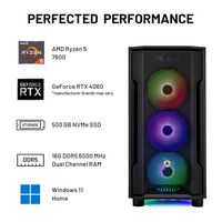 Skytech Gaming - SHADOW4 Gaming Desktop PC - AMD Ryzen 5 7600 - 16GB Memory - NVIDIA 4060 - 500GB... - Angle