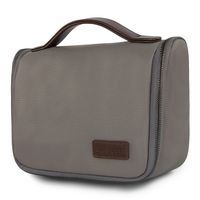 Bugatti - Contrast collection - Toiletry bag - Gray - Angle