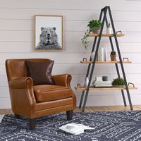 Finch - Morris A-Frame Industrial Bookshelf - Natural - Angle