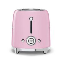 SMEG TSF01 2-Slice Wide-Slot Toaster - Pink - Angle