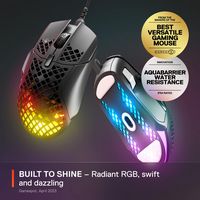 SteelSeries - Aerox 5 Ultra Lightweight Honeycomb Water Resistant Wired RGB Optical Gaming Mouse ... - Angle